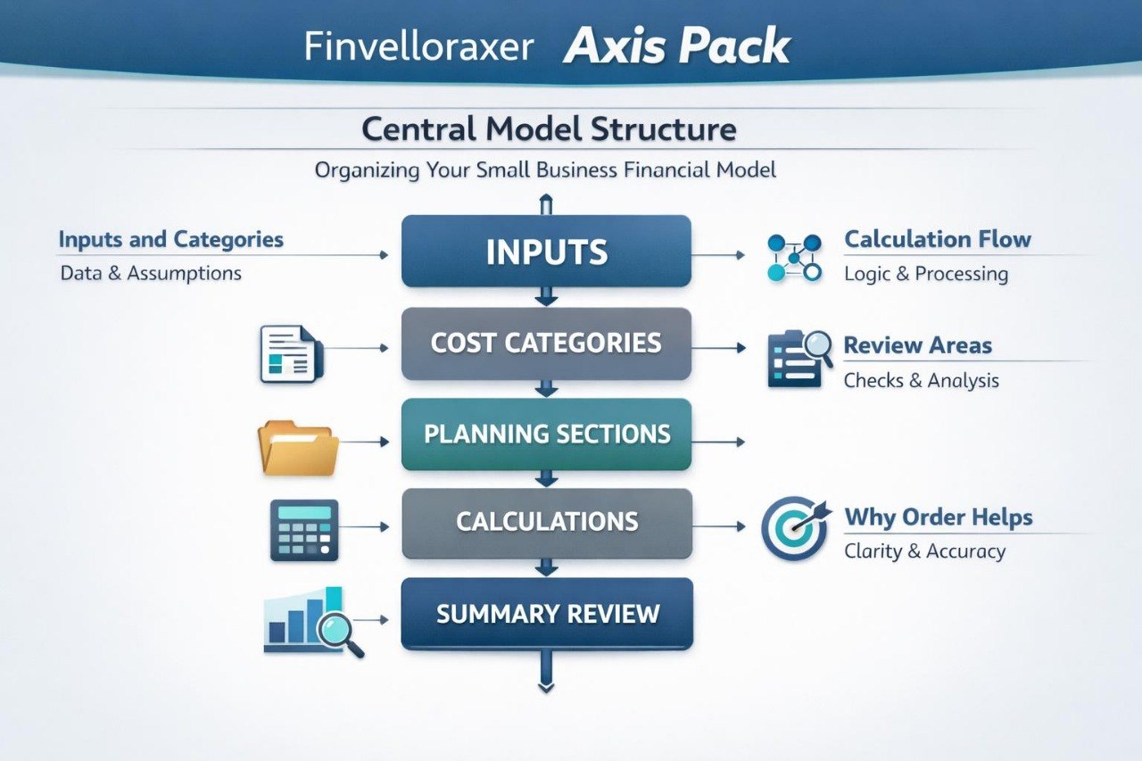 Diagram of Finvelloraxer Axis Pack central model structure on a white background